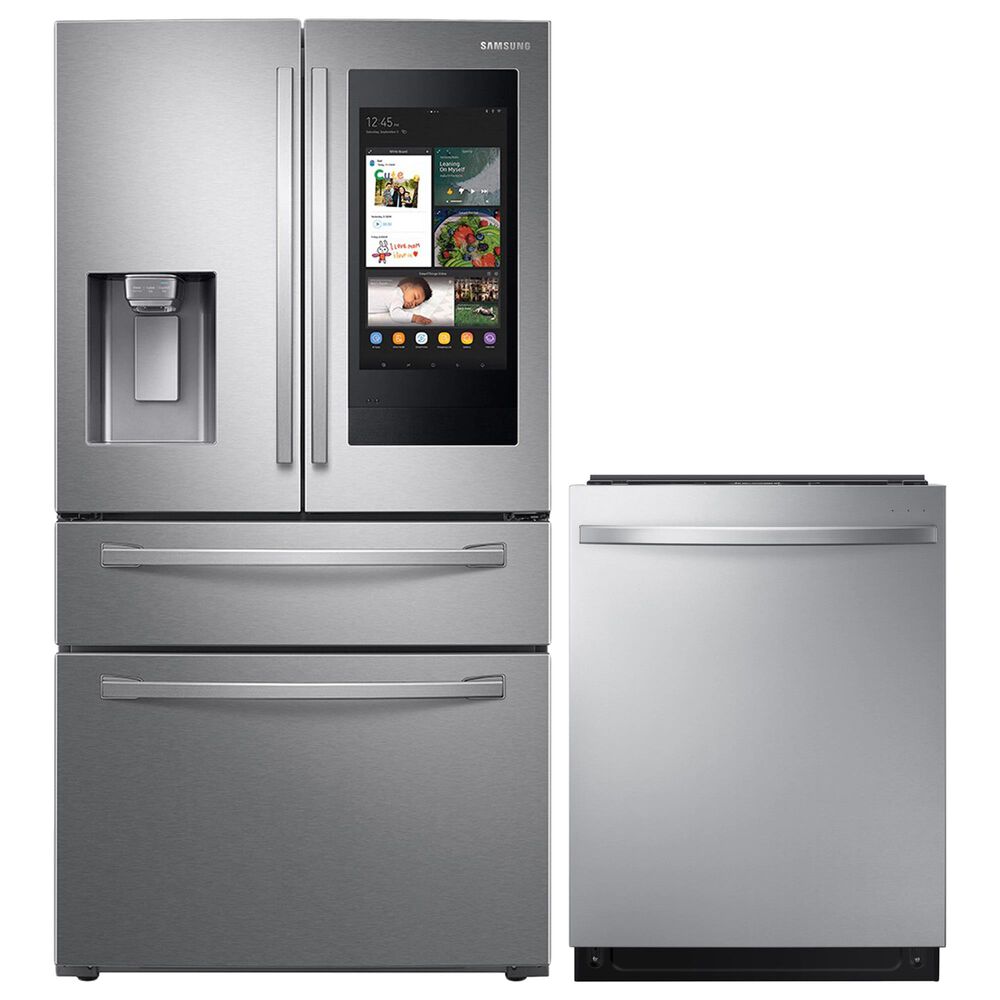 2-Piece Kitchen Package with 22 Cu. Ft. French Door Refrigerator in Stainless Steel, , large