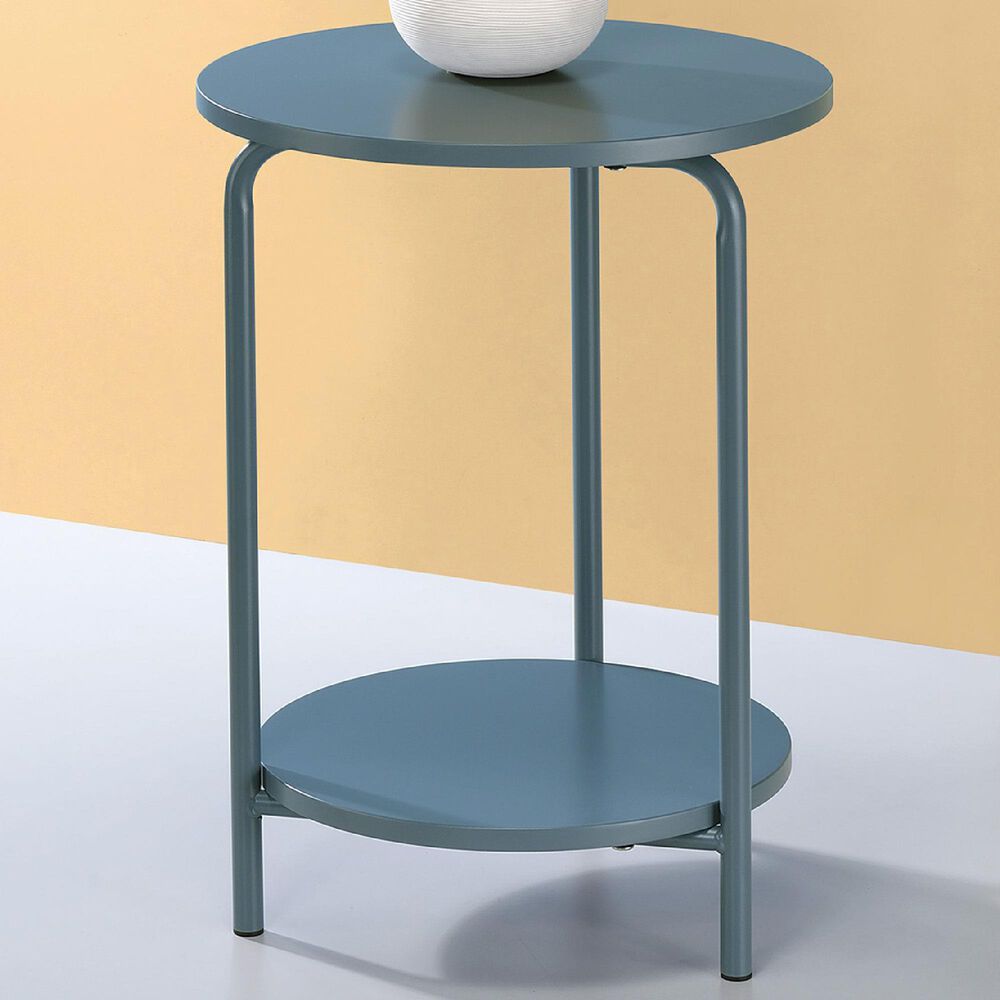 OSP Home Elgin Accent Table in Bluestone Shop NFM