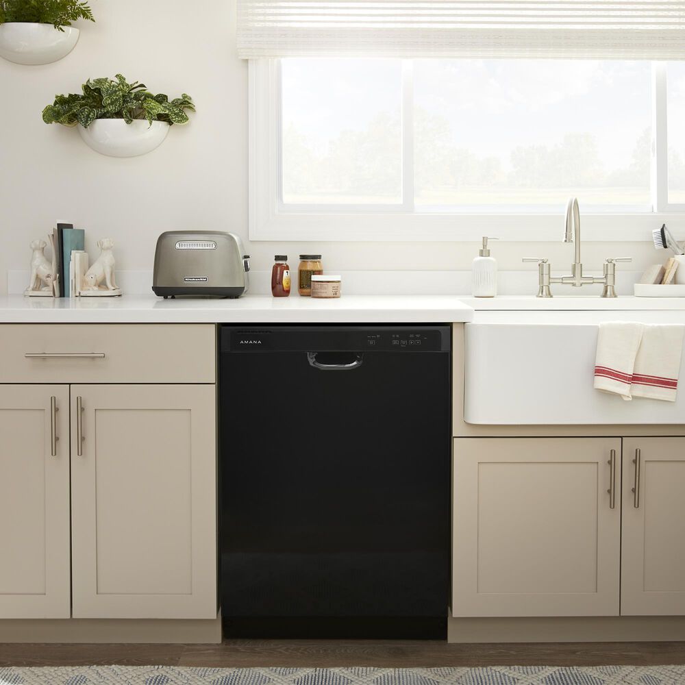 Amana 24&quot; Built-In Dishwasher with Midnight Interior in Black, , large
