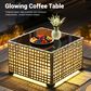 HOMLUX 11-Piece Patio Conversation Set with LED Coffee Table in Black, , large