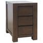 Waltham Brownstone Chairside Table in Chocolate, , large