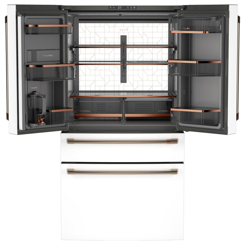 Cafe 23.2 Cu. Ft. Smart Counter-Depth French Door Refrigerator in Matte White, , large
