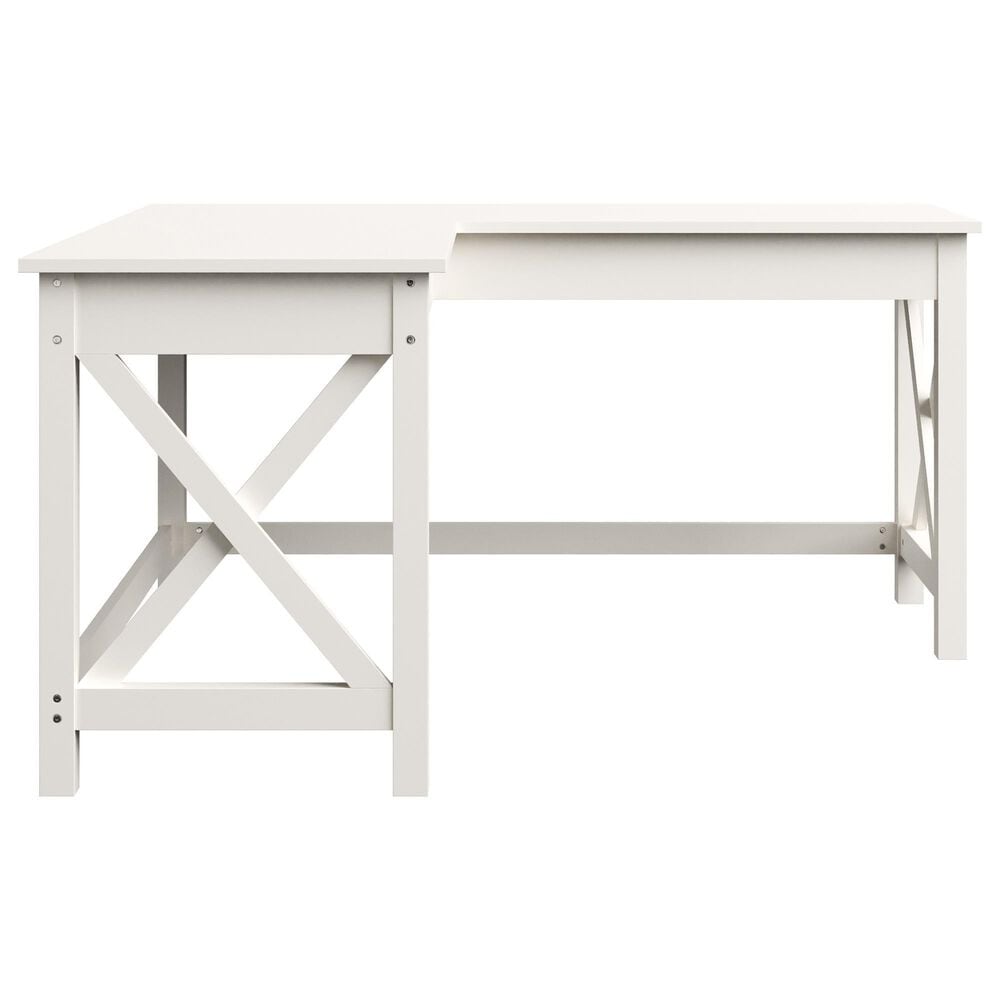 Timberlake L-Shaped Desk in White, , large