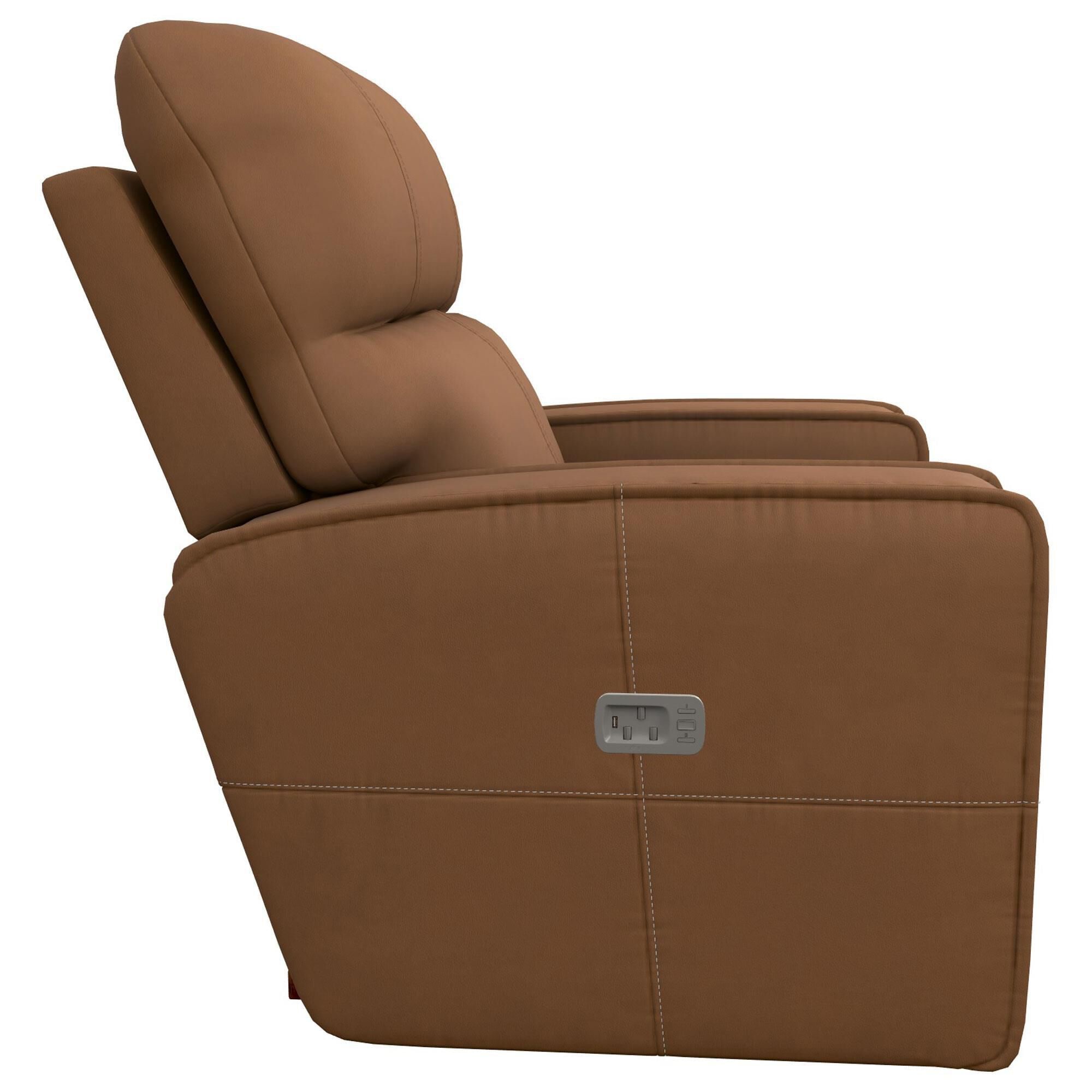 キャメル La-Z-Boy Maddox Power Rocker Recliner with Headrest in Camel