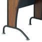 Rta Products Llc Deluxe L-Shaped Desk in Mahogany and Grey, , large