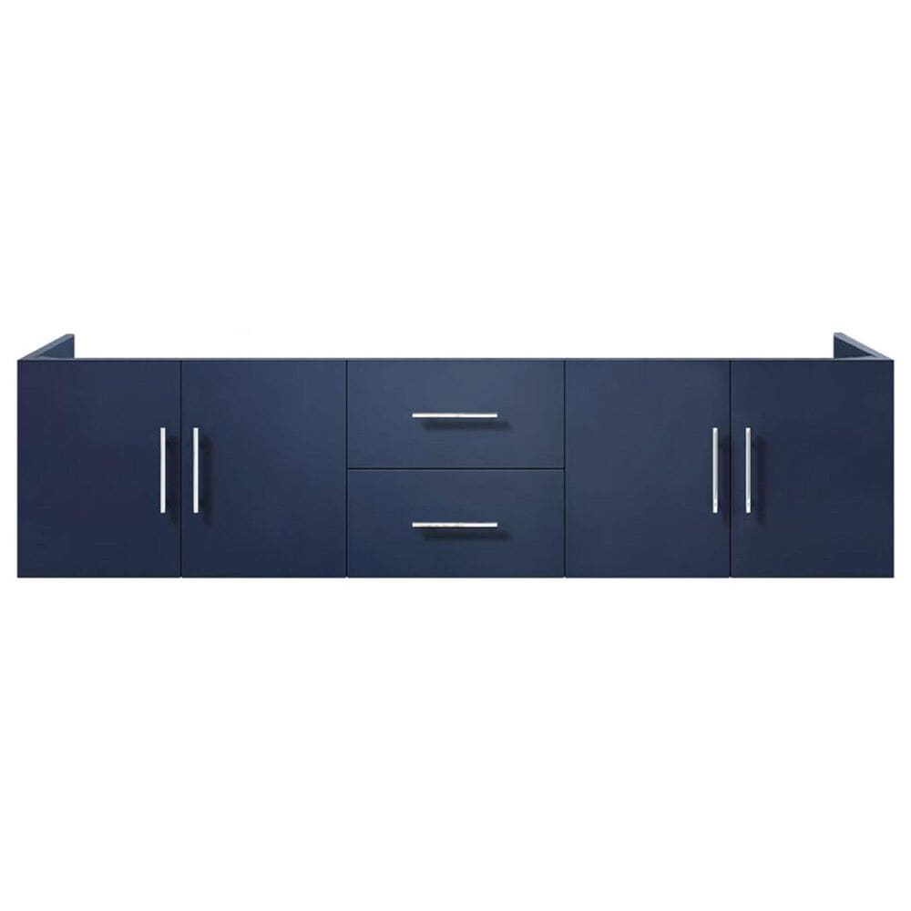 Lexora Home Geneva 72&quot; Double Bathroom Vanity Cabinet Only in Navy Blue and 30&quot; LED Mirrors, , large