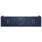 Lexora Home Geneva 72" Double Bathroom Vanity Cabinet Only in Navy Blue and 30" LED Mirrors, , large