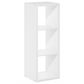 HOMLUX 3-Cube Reversible Open Back Bookshelf in White, , large