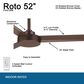 Minka-Aire Roto 52" Ceiling Fan in Oil Rubbed Bronze, , large