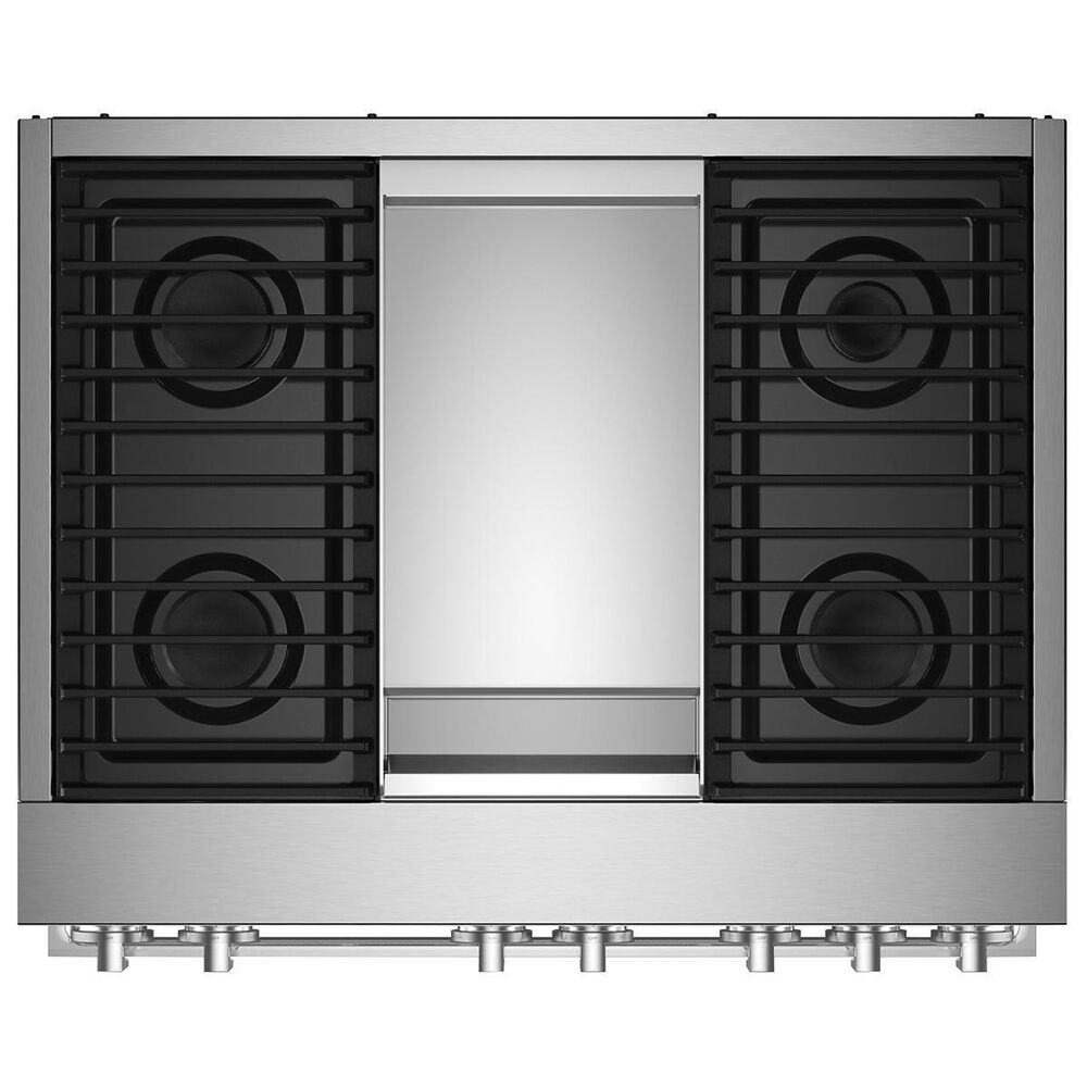 JennAir Noir 36&quot; Professional Range with Griddle in Stainless Steel, , large