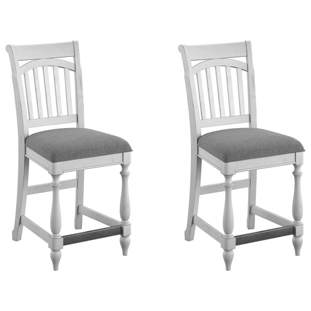 Emerald Home Furnishings New Haven Counter Stool in Oyster Shell (Set of 2), , large