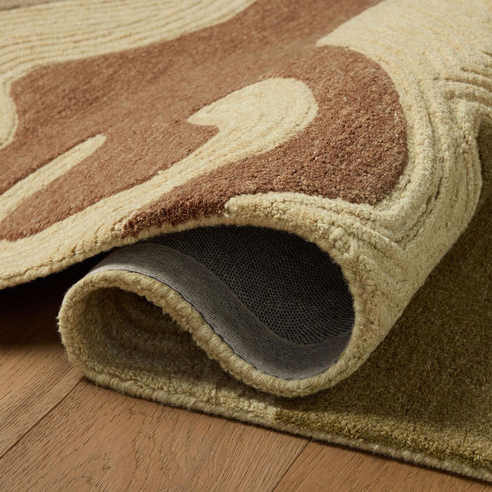 Loloi Madi Linen and Multicolor 2'3" x 3'9" Area Rug, , large