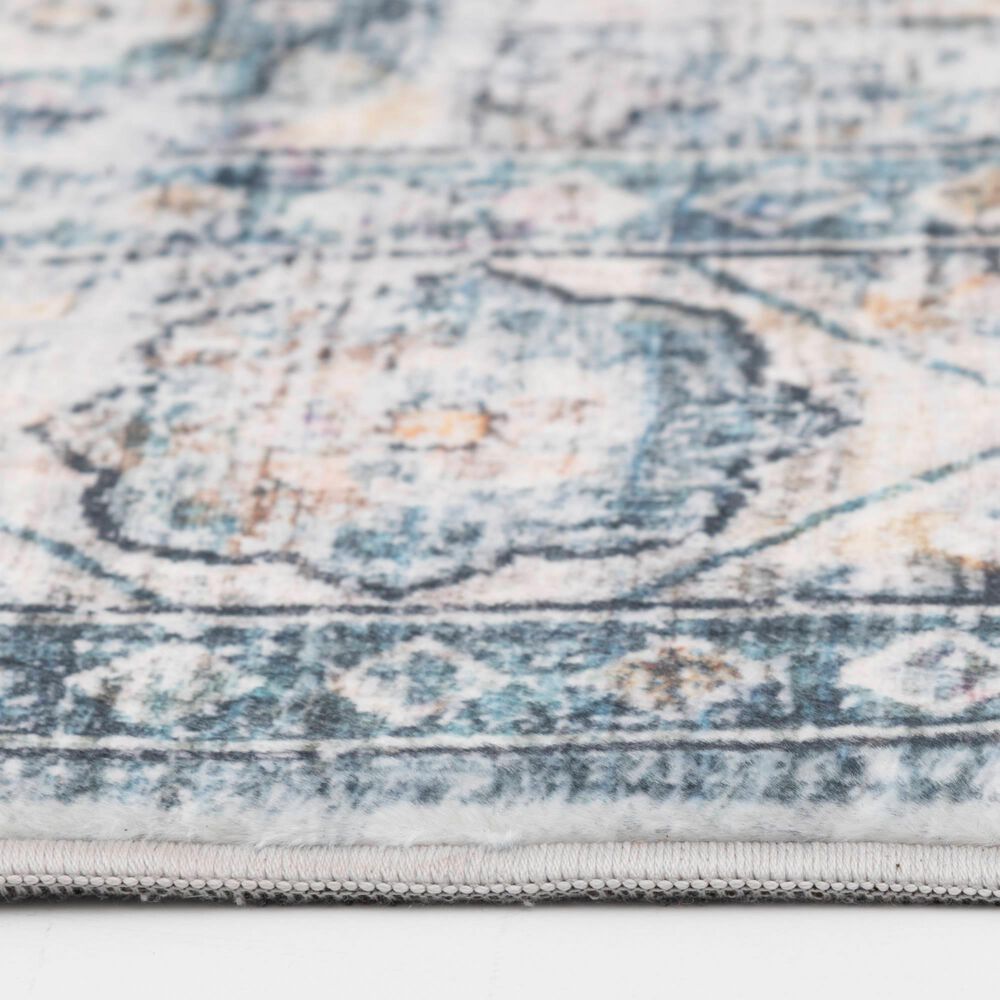 Central Oriental Trisha Yearwood Belmont Daken 5&#39; x 7&#39; Blue and Ivory Area Rug, , large