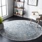 Safavieh Dream DRM408J 6"7" Round Grey and Turquoise Area Rug, , large