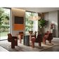 Casabianca Home Luca Dining Table - Smoked Base/Wave Glass, , large