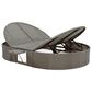 HOMLUX 2-Person Outdoor Daybed with Adjustable Backrests and Foldable Cup Trays in Gray, , large