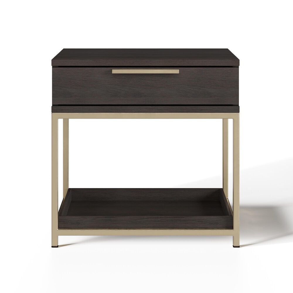 37B Artezia Rebel Nightstand in Brushed Gold and Charcoal Grey, , large