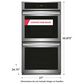 Frigidaire 27" Double Electric Wall Oven with Fan Convection in Stainless Steel, , large