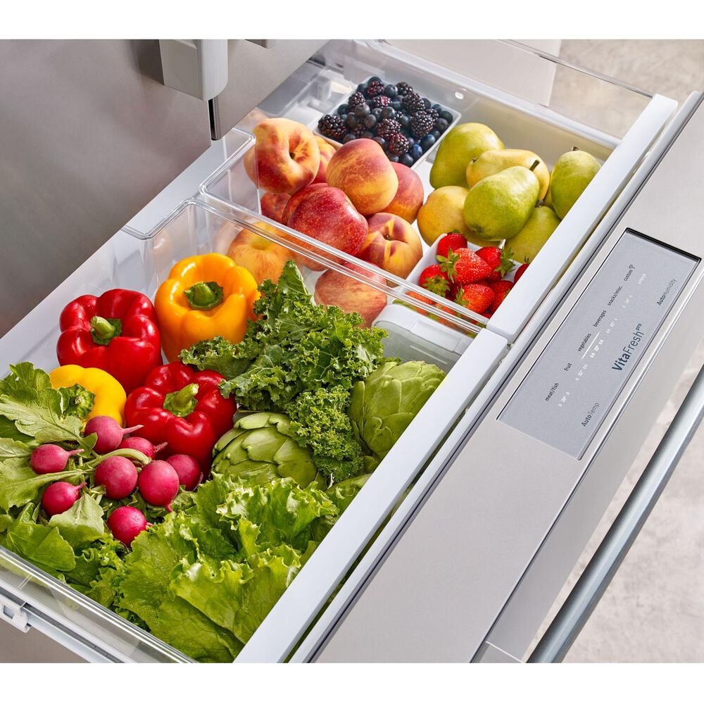 Bosch 36&quot; French 4-Door with 3 Freezer Drawers Refrigerator in Stainless Steel, , large