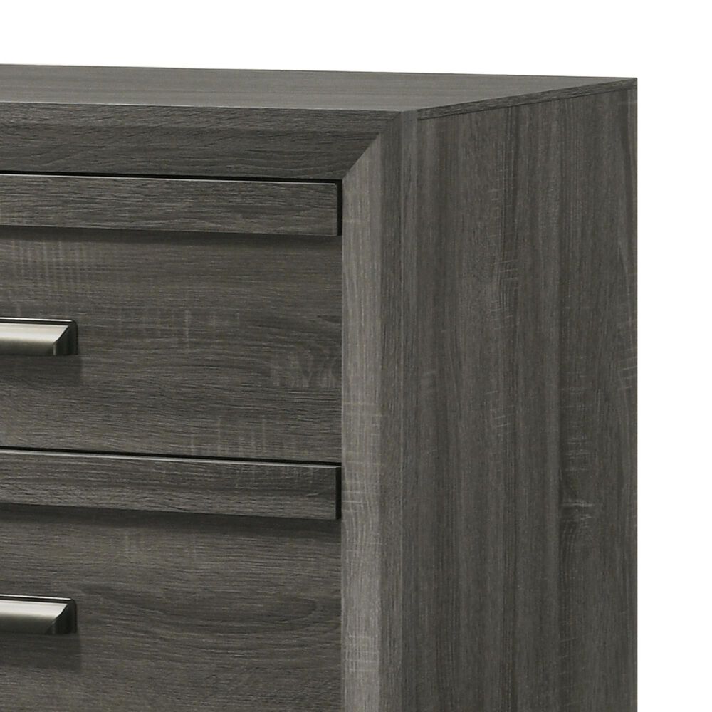 Crown Mark Valor 6-Drawer Dresser in Grey, , large
