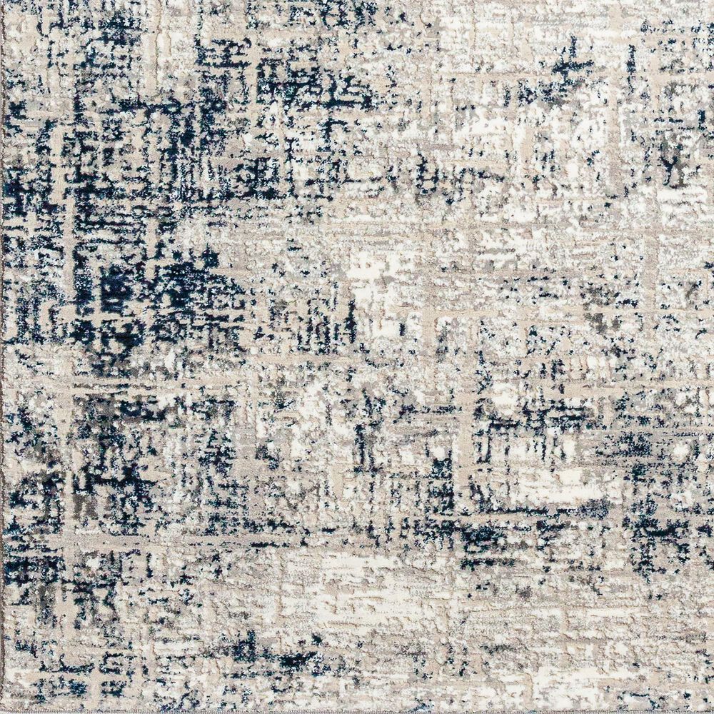Radici USA Livigno Transitional 7&#39;10&quot; Round Blue Area Rug, , large