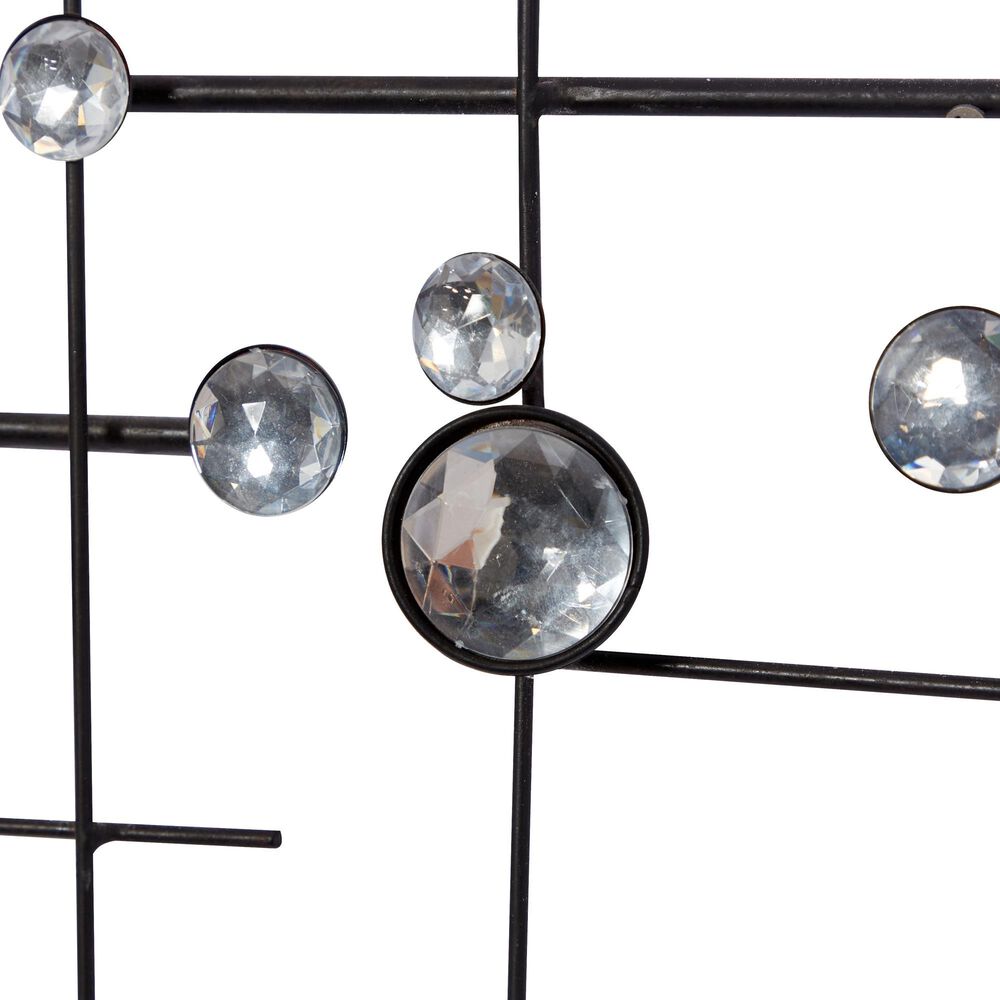 Maple and Jade 20&quot; x 42&quot; Glam Abstract Wall Decor in Matte Taupe and Silver, , large