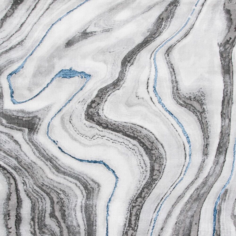 Safavieh Craft CFT819N 5&#39;3&quot; Round Grey and Blue Area Rug, , large