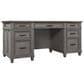 Riva Ridge Caraway 66" Executive Desk in Aged Slate and Brown, , large