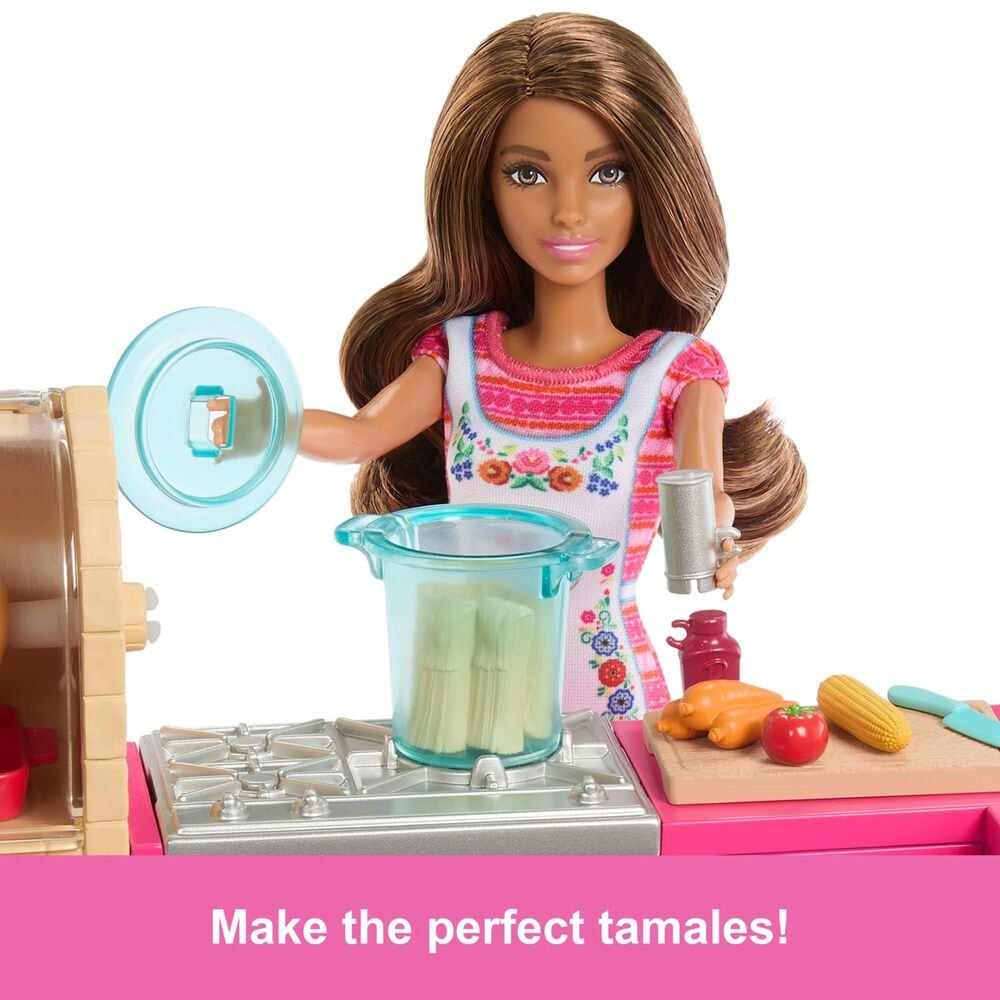 Barbie Recipe for Friendship Teresa Doll Kitchen Playset in Multicolor, , large