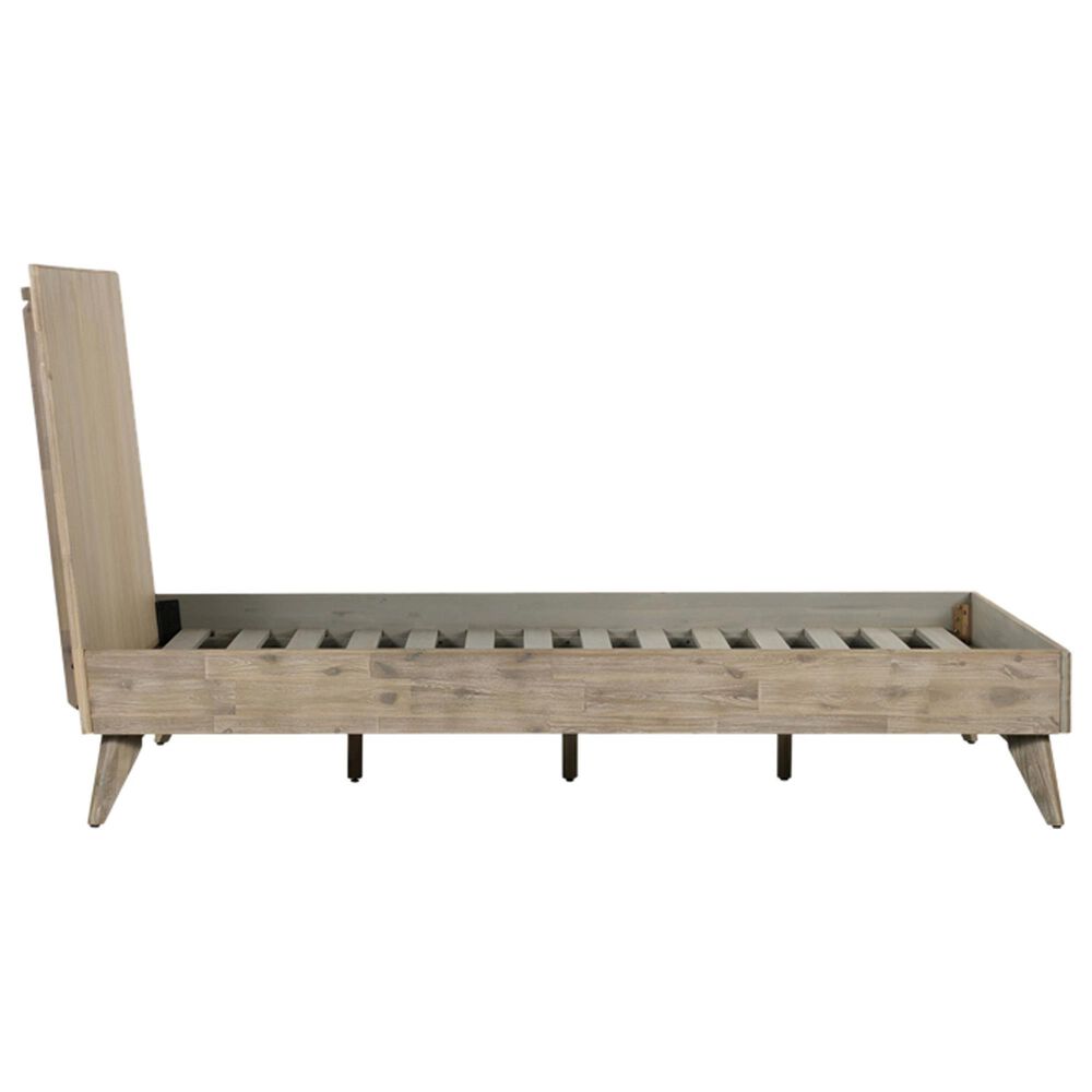 Blue River Baly 4-Piece Queen Platform Bed Set in Gray Sandblast Summer, , large