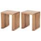 Zuo Modern Riviera Patio Extendable Stool in Natural (Set of 2), , large