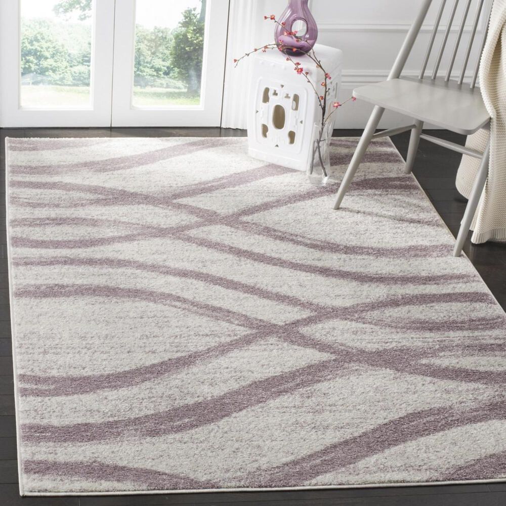 Safavieh Adirondack ADR125L 4&#39; x 6&#39; Cream and Purple Area Rug, , large