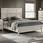 Crown Mark Lorriane King Panel Bed in Antique White, , large
