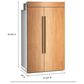 KitchenAid 30 Cu. Ft. Built-In Side-by-Side Refrigerator with Platinum Interior in Panel Ready, , large