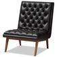 Baxton Studio Annetha Lounge Chair in Black, , large