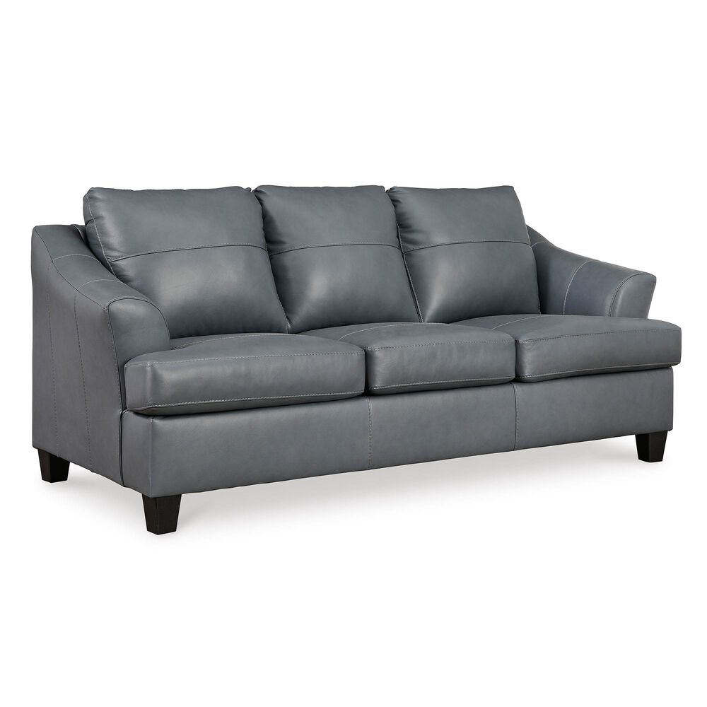 Ashley Genoa Leather Sofa and Loveseat in Steel, , large