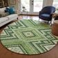 Dalyn Rug Company Portico PO5 Green 8" Round Area Rug, , large