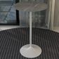 Leisuremod LeisureMod Verve Collection Modern Bar Height Table White Base with 27 Round Marble Grey Sintered Stone Top, , large