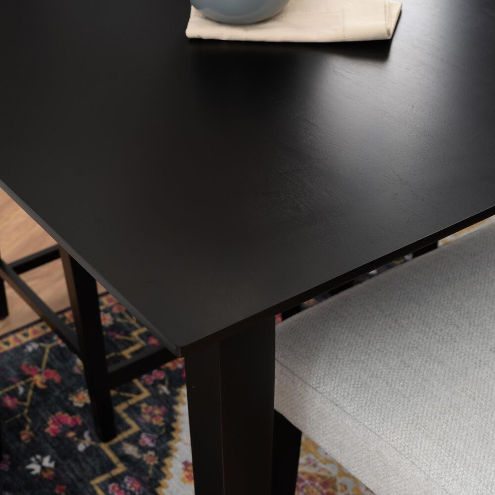 Linon Home Decor Cadence 5-Piece Counter Height Dining Set in Black Lacquer, , large