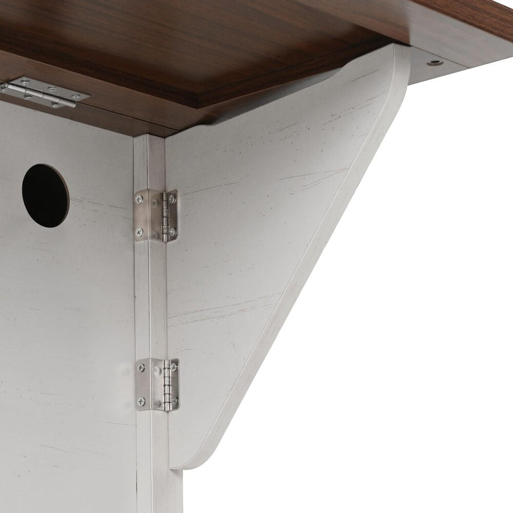 HOMLUX 54" Kitchen Island with Drop Leaf in White, , large