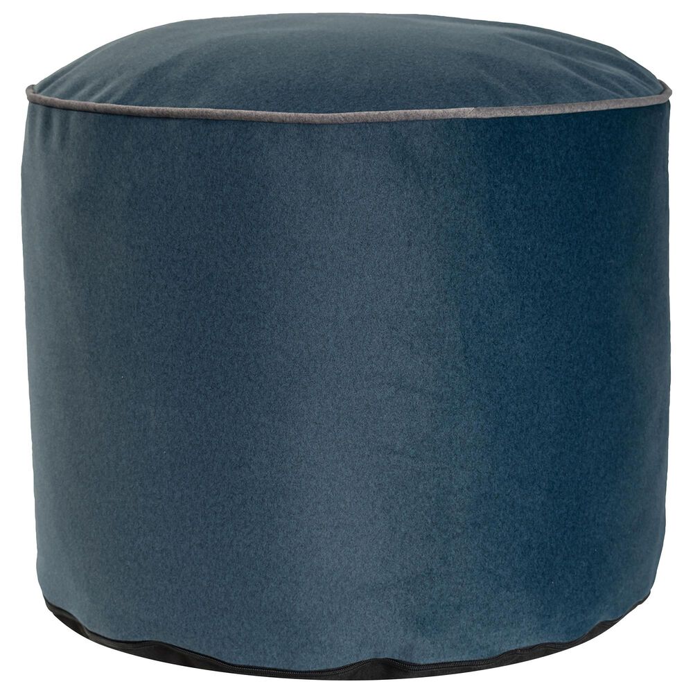 Howard Elliott Qiviut Tall Pouf in Royal, , large
