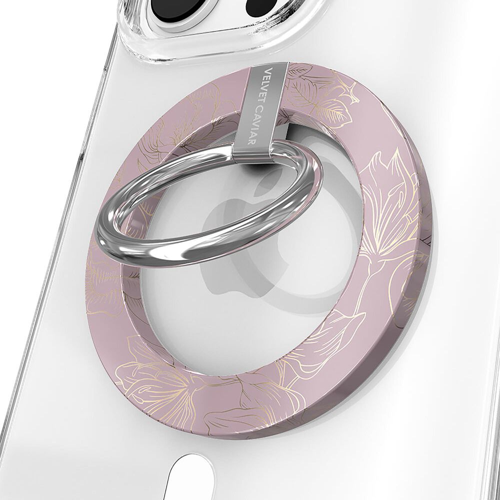 Velvet Caviar MagSafe Grip Ring in Dusty Rose Chrome Floral, , large
