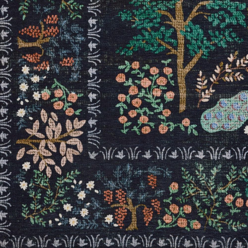 Loloi Canopy Peacock Forest Charcoal 2&#39; x 3&#39; Area Rug, , large