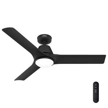 Hunter Aeronaut Outdoor Smart 52" Ceiling Fan with LED Light in Matte Black, , large