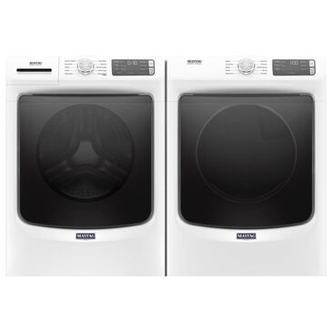 Maytag 4.5 Cu. Ft. Front Load Washer and 7.3 Cu. Ft. Gas Dryer in White, , large