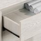 CorLiving Newport 5 Drawer Tall Dresser in White Washed Oak, , large