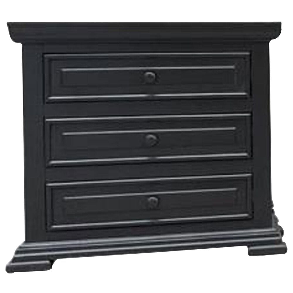 Woodland & Co Castle 3 Drawer Nightstand in Pure Merle, , large
