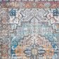 Safavieh Aria 2" x 8" Turquoise and Light Orange Runner, , large