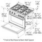 Bosch 36" Freestanding Gas Range in Black Stainless Steel, , large
