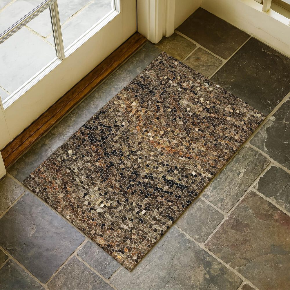 Dalyn Rug Company Lumara Brown 1'8" x 2'6" Area Rug, , large